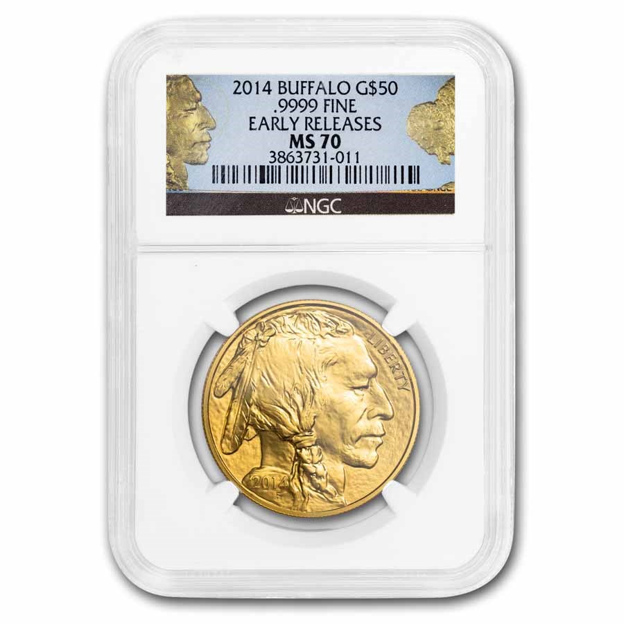 2014 1 oz Gold Buffalo MS-70 NGC (Early Releases)