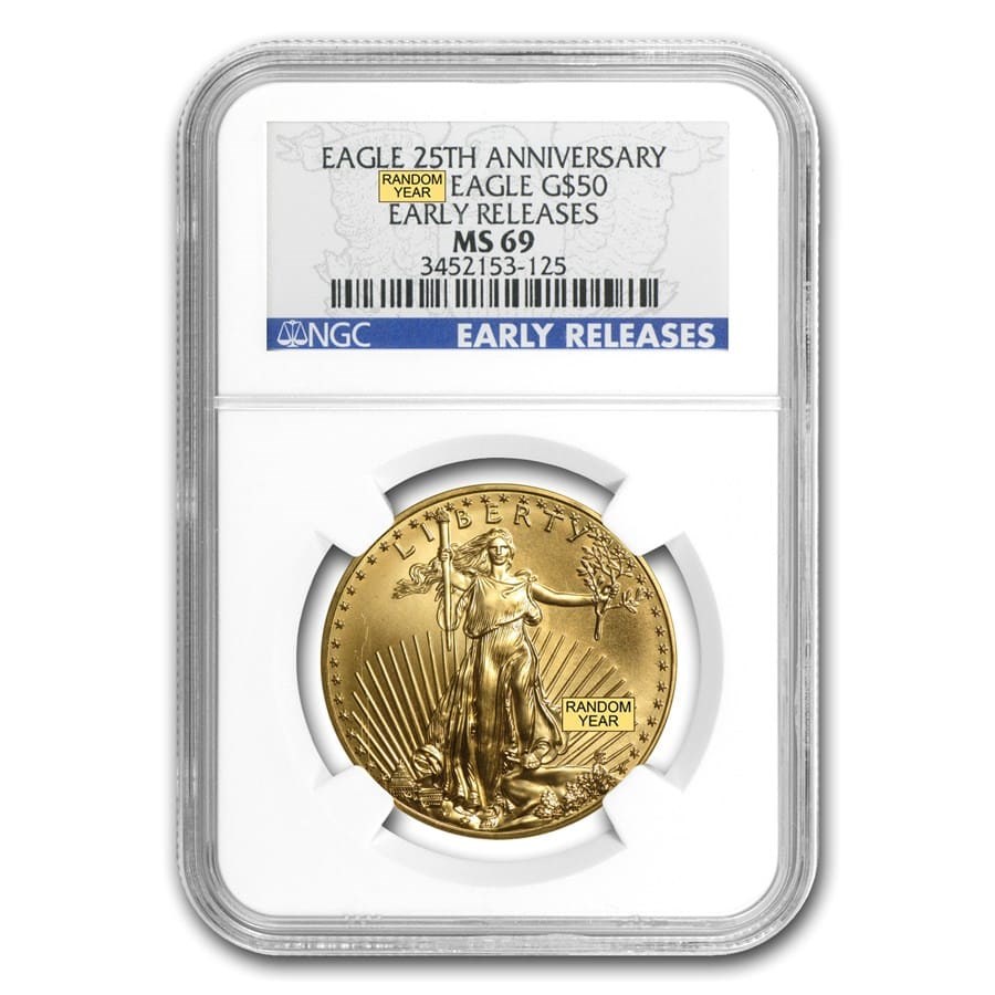 2026 1 oz American Gold Eagle MS-69 NGC (ER, 40th Anniversary)