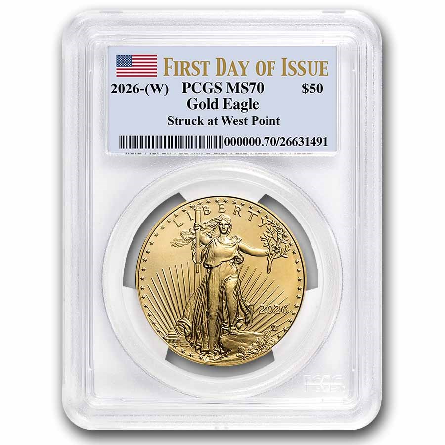2026-(W) 1 oz American Gold Eagle MS-70 PCGS (First Day of Issue)