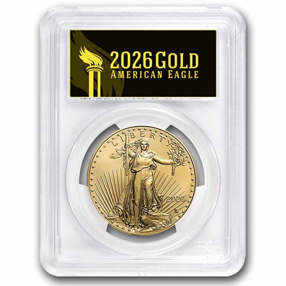 2026-(W) 1 oz American Gold Eagle MS-70 PCGS (FDI, Black Label)