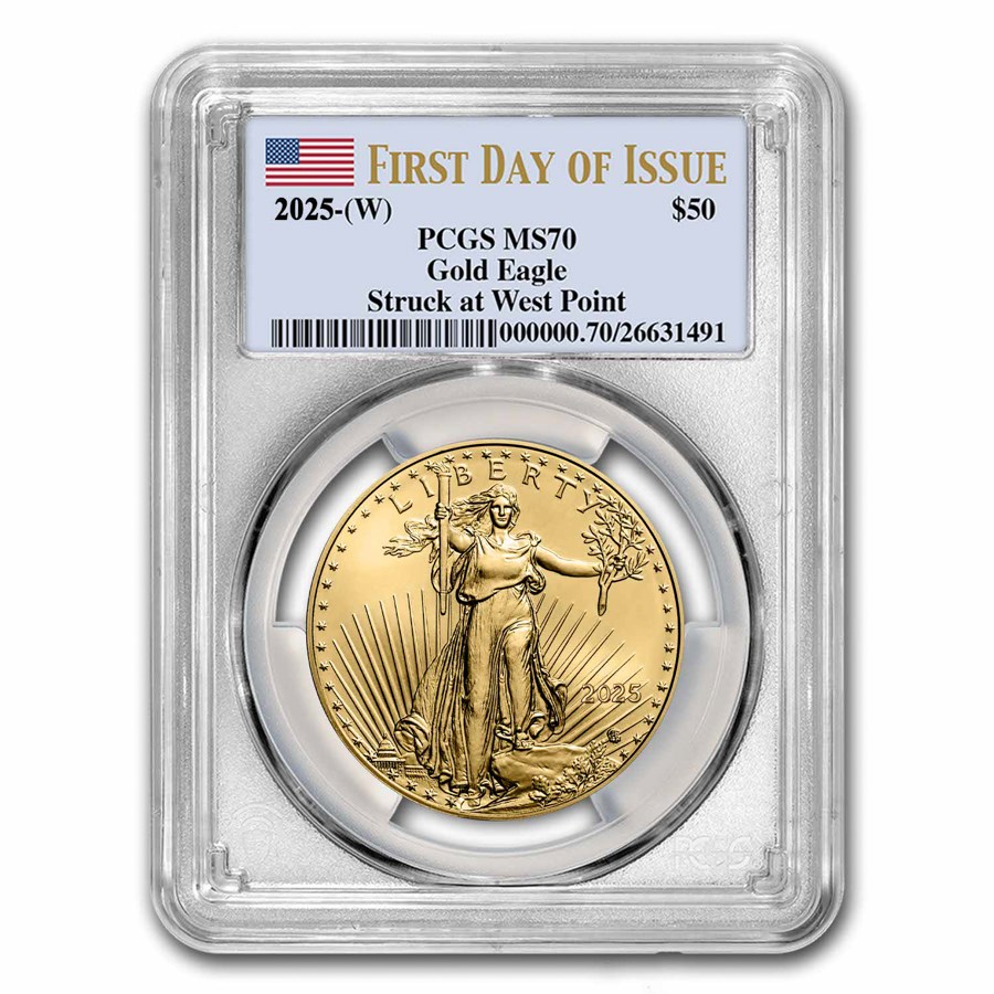 2025-(W) 1 oz American Gold Eagle MS-70 PCGS (First Day of Issue)