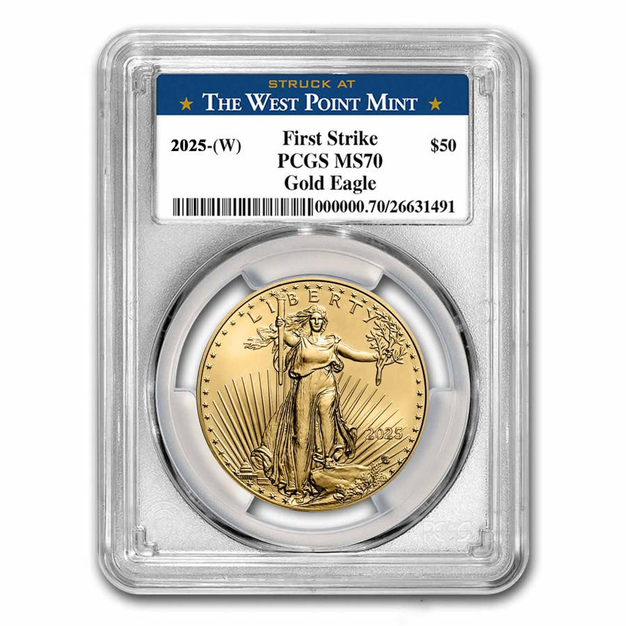 2025-(W) 1 oz American Gold Eagle MS-70 PCGS (FS, West Point)
