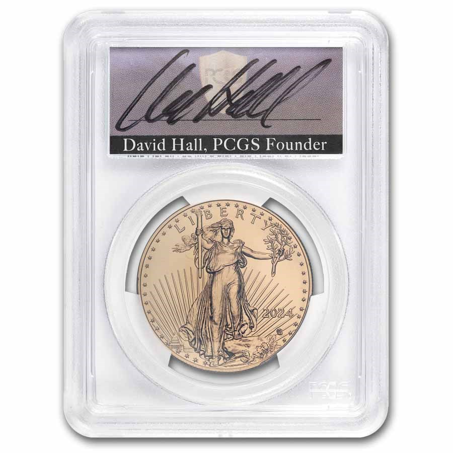 2024 1 oz American Gold Eagle MS-70 PCGS (FDI, Hall)