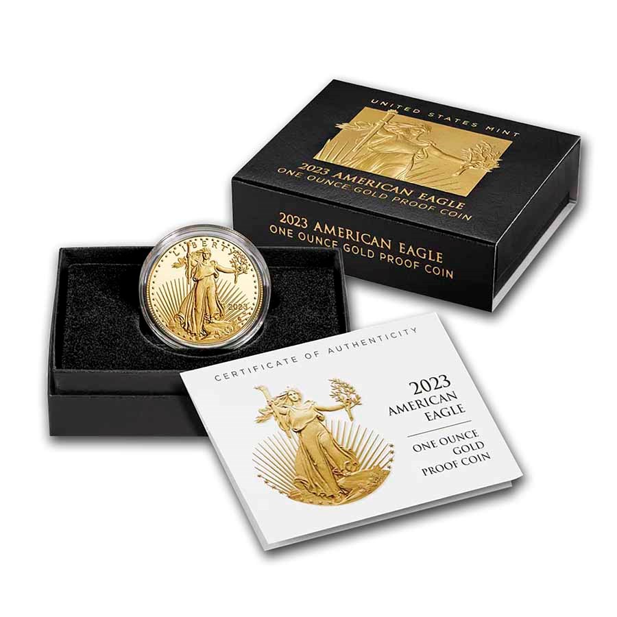 2023-W 1 oz Proof American Gold Eagle (w/Box & COA)