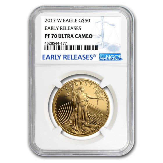 2017-W 1 oz Proof American Gold Eagle PF-70 UCAM NGC (ER)