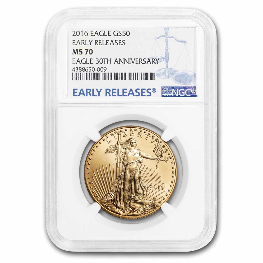 2016 1 oz American Gold Eagle MS-70 NGC (Early Releases)
