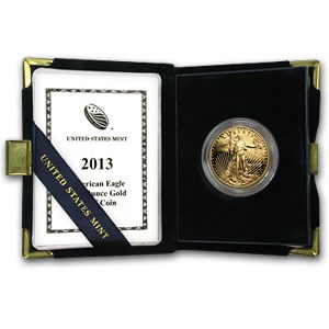 2013-W 1 oz Proof American Gold Eagle (w/Box & COA)