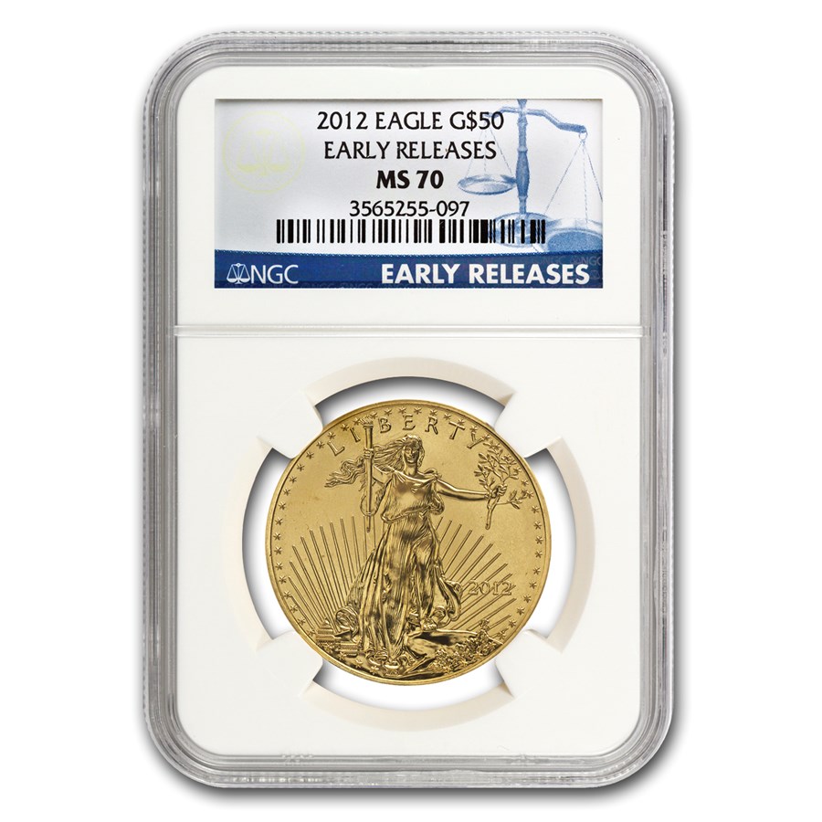 2012 1 oz American Gold Eagle MS-70 NGC (Early Releases)