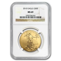 2010 1 oz American Gold Eagle MS-69 NGC