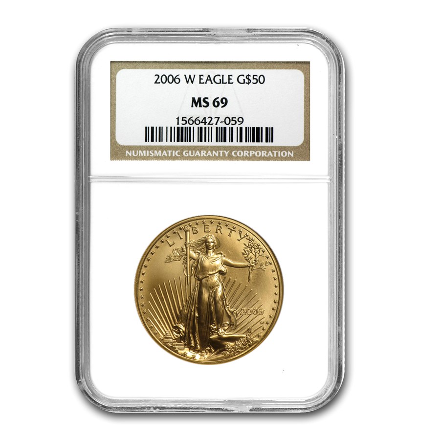 2006-W 1 oz Burnished Gold Eagle MS-70 NGC