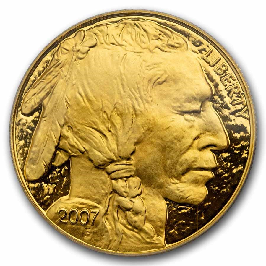 2007-W 1 oz Proof Gold Buffalo PR-70 PCGS (FirstStrike®)