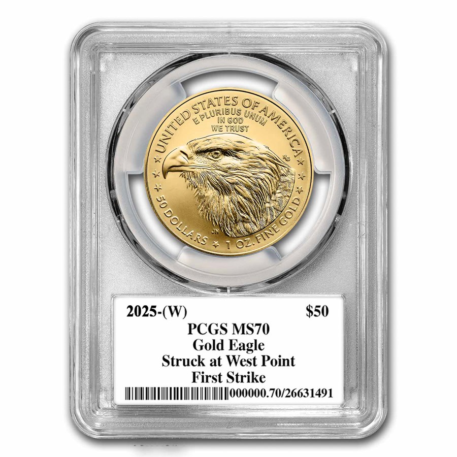 2025-(W) 1 oz American Gold Eagle MS-70 PCGS (FS, Black Label)