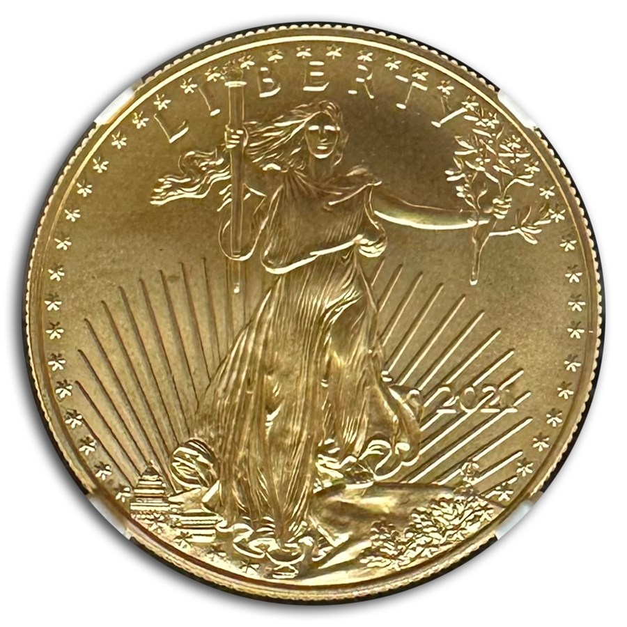 2021 1 oz Gold Eagle (Type 1) MS-70 NGC(Last Day of Production)
