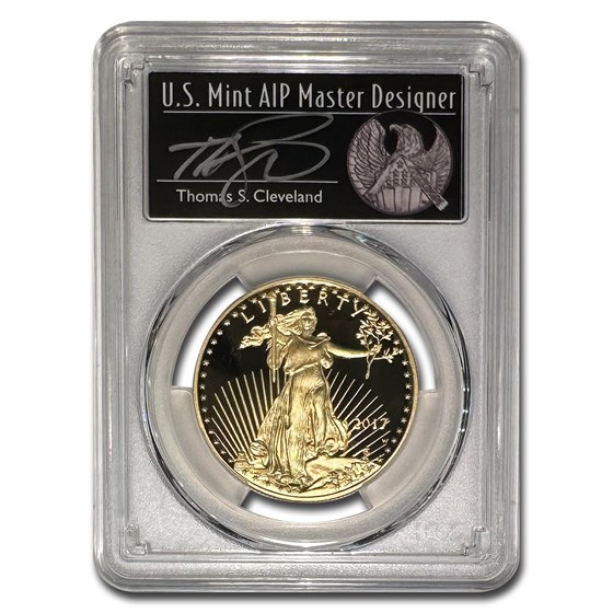 2017-W 1 oz American Gold Eagle PR-70 DCAM PCGS (WP, Cleveland)