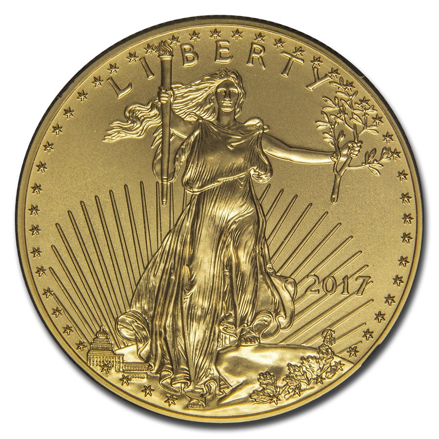 2017 1 oz American Gold Eagle MS-70 NGC