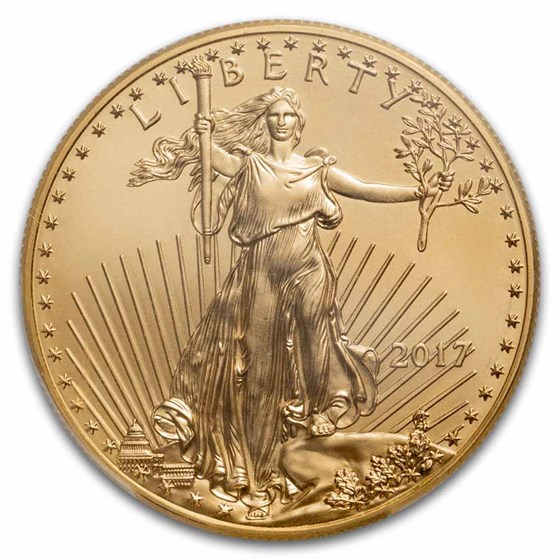 2017 1 oz American Gold Eagle MS-70 PCGS (FDI)