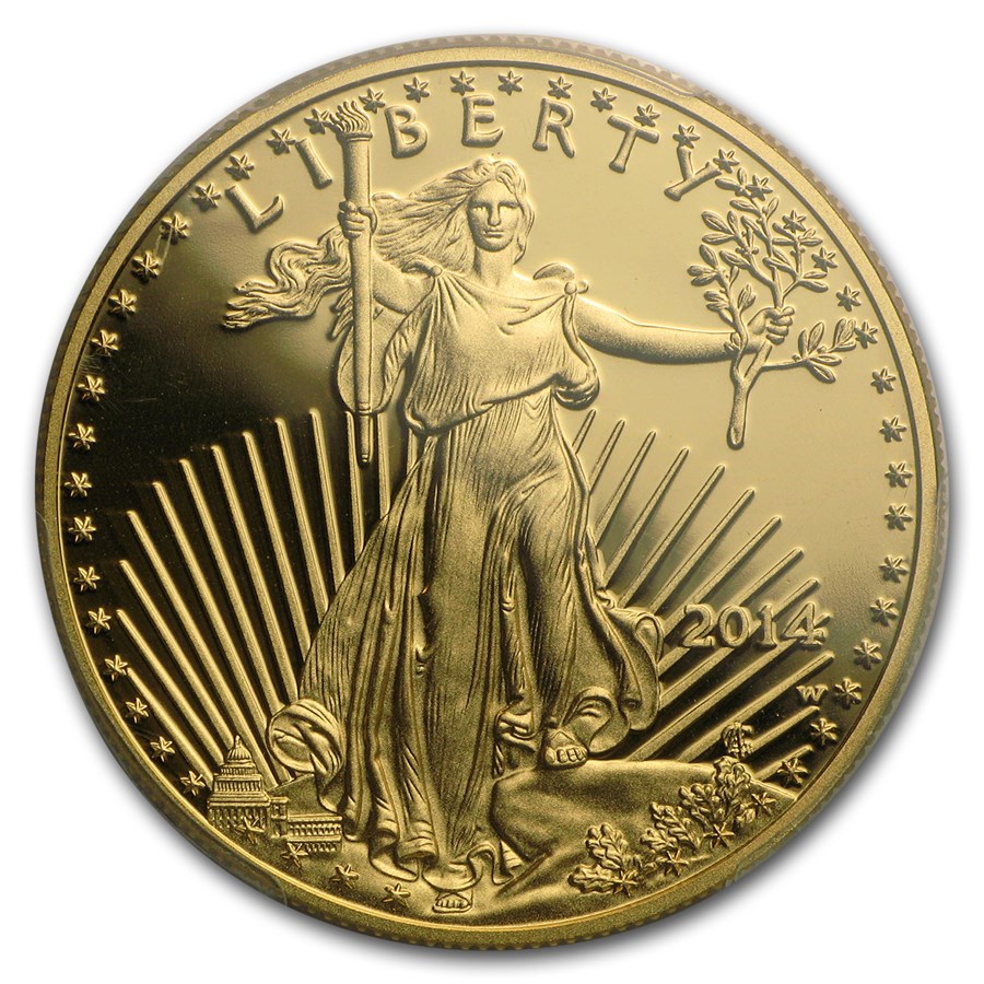 2014-W 1 oz Proof American Gold Eagle PR-70 PCGS