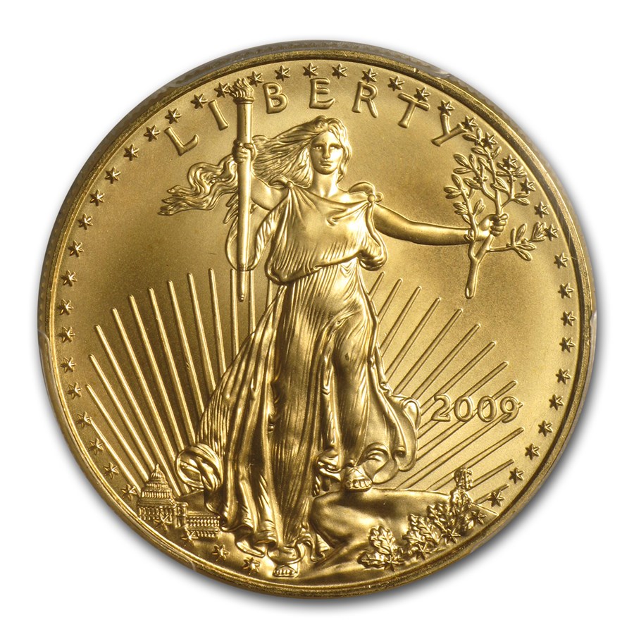 2009 1 oz American Gold Eagle MS-69 PCGS