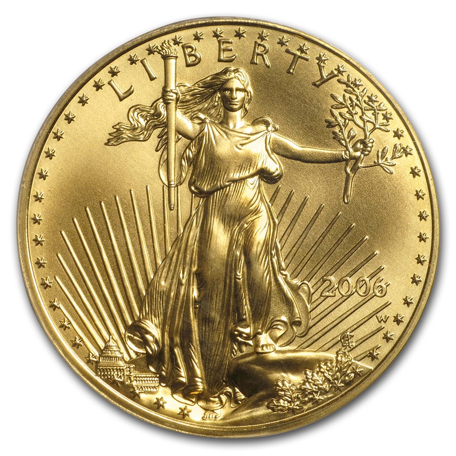 2006-W 1 oz Burnished Gold Eagle MS-70 PCGS (FirstStrike®)